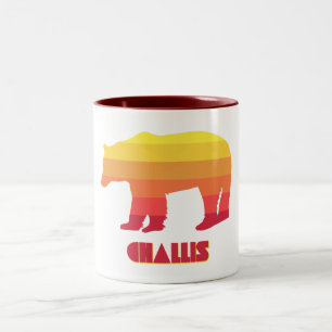 Challis Idaho Rainbow Bear Two-Tone Coffee Mug