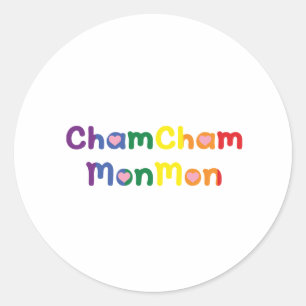 Cham Cham Mon mon Classic Round Sticker