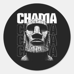 Chama Mma Mixed Martial Arts Fan Muay Thai Kickbox Classic Round Sticker