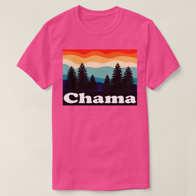 Chama New Mexico Retro T-Shirt (Design Front)