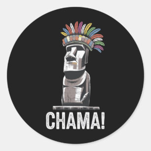 Chama Paotan Mma Fan Jjb Boxing Muay Thai Kickboxi Classic Round Sticker