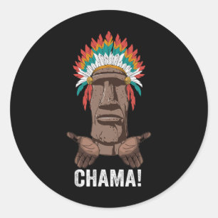 Chama Paotan Mma Fan Jjb Boxing Muay Thai Kickboxi Classic Round Sticker