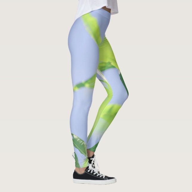 Chamaenerion angustifolium Fireweed Leaves Leggings (Right)