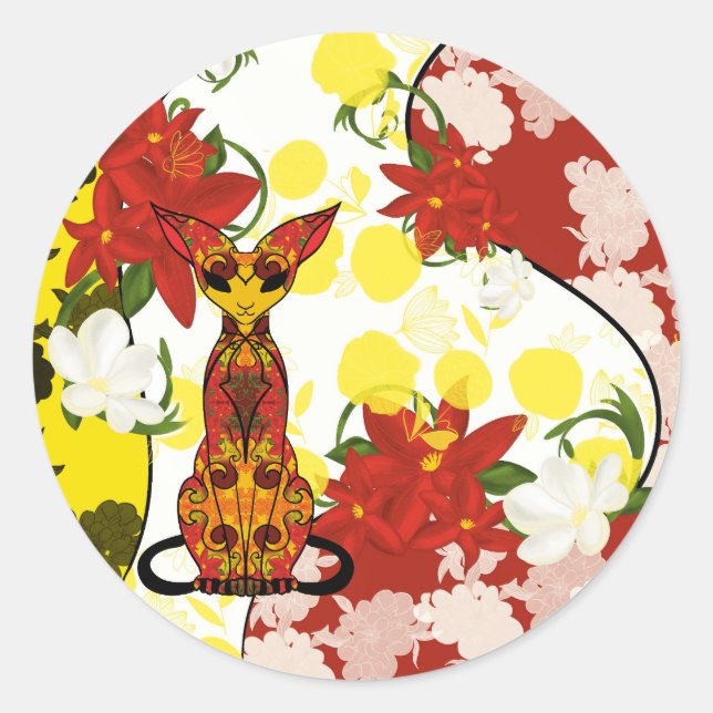 Chamalion Classic Round Sticker (Front)