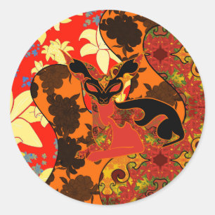 Chamalion Classic Round Sticker