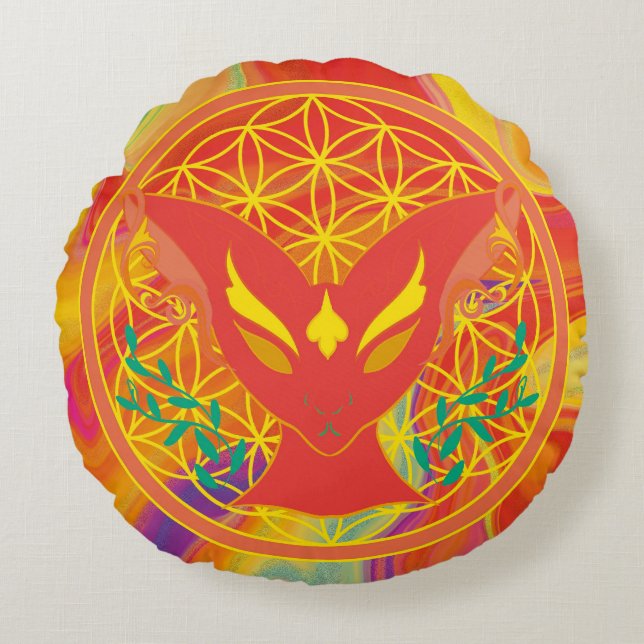 Chamalion Louivoir Round Cushion (Front)