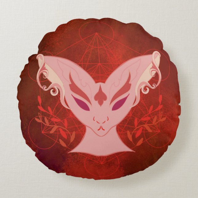 Chamalion Poopi Round Cushion (Front)