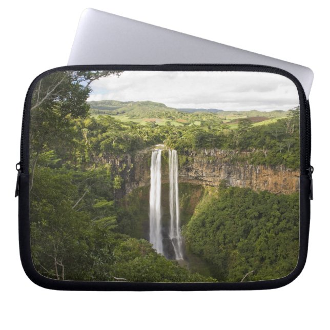 Chamarel Waterfall-highest on Mauritius, over 2 Laptop Sleeve (Front)