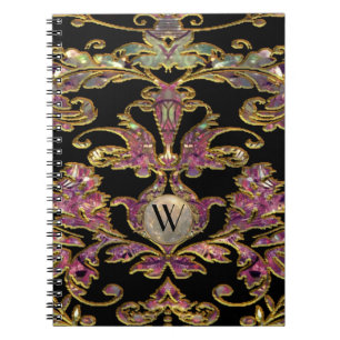Chambault Akros Damask Spiral Notebook