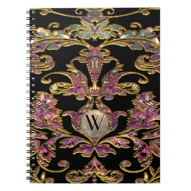 Chambault Akros Damask Spiral Notebook (Front)
