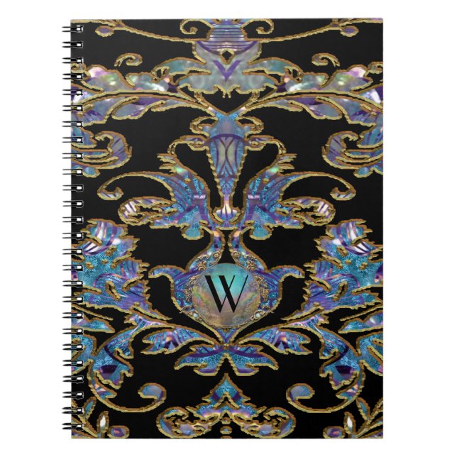 Chambault Damask Spiral Notebook (Front)