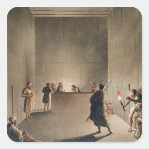 Chamber and Sarcophagus in the Great Pyramid of Gi Square Sticker