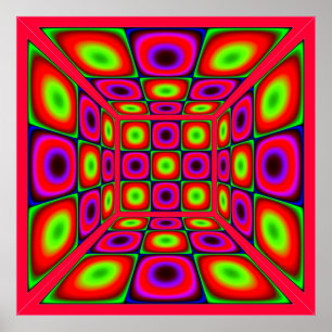 Chamber of Vibrating Colours Poster