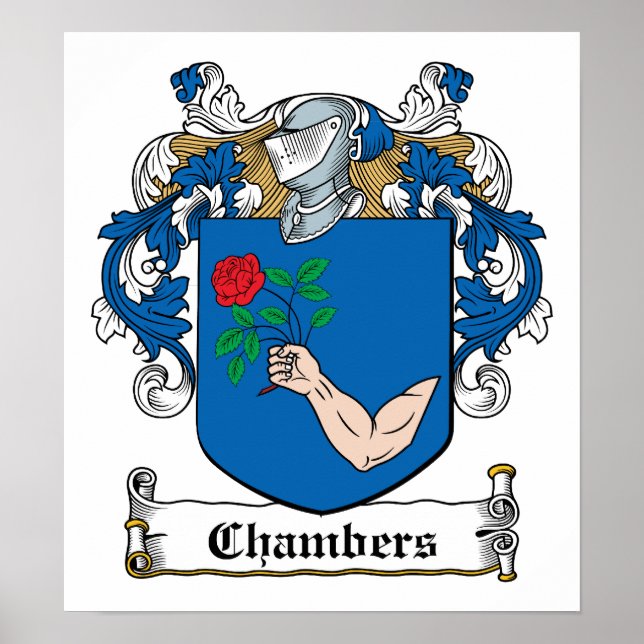 Chambers Family Crest Poster (Front)