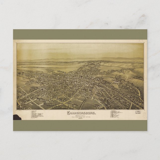 Chambersburg Pennsylvania (1894) Postcard (Front)