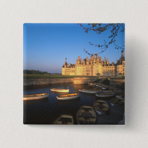 Chambord Chateau, Loire Valley, Loir-et-Cher, 15 Cm Square Badge