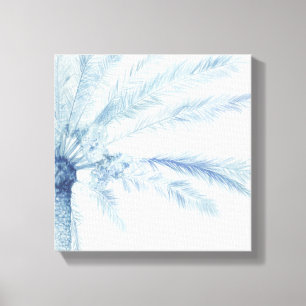 Chambray Palms II Canvas Print