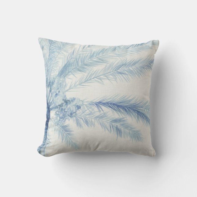 Chambray Palms II Cushion (Front)