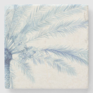 Chambray Palms II Stone Coaster