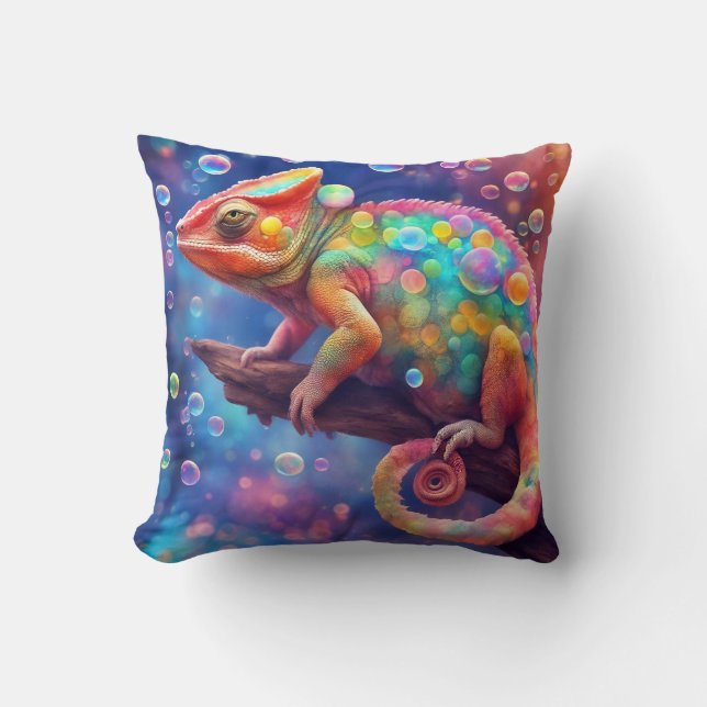 Chameleon 2 bubbles cushion (Front)