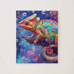 Chameleon 2 bubbles jigsaw puzzle