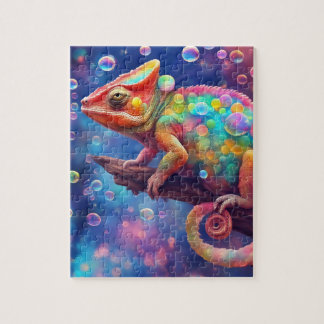 Chameleon 2 bubbles jigsaw puzzle