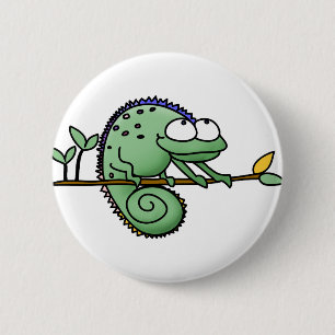 Chameleon 6 Cm Round Badge