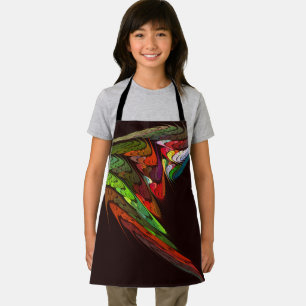 Chameleon Abstract Art Apron