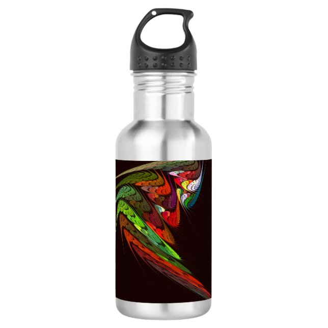 Chameleon Abstract Art Bottle (Front)