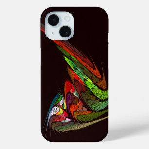Chameleon Abstract Art iPhone 15 Case