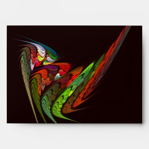 Chameleon Abstract Art Envelope