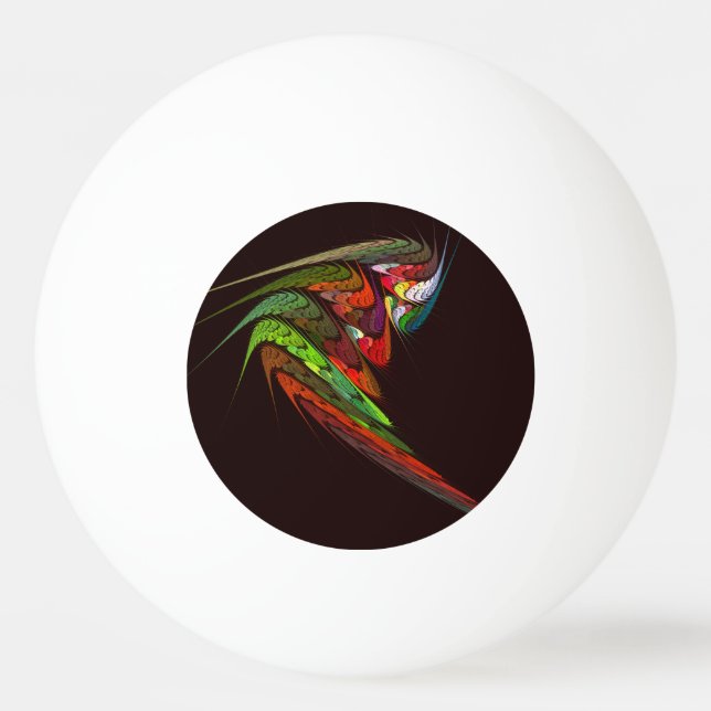 Chameleon Abstract Art Ping Pong Ball (Front)