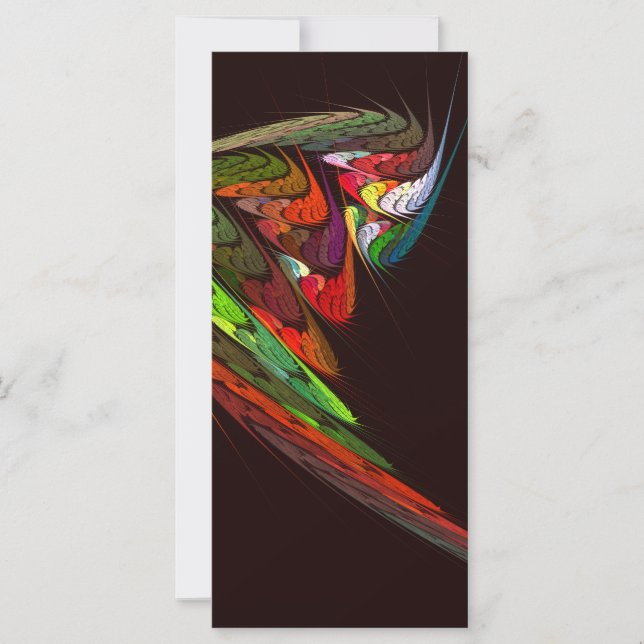Chameleon Abstract Art Rack Card (Front)