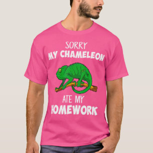 Chameleon Ate My Homework Lizard Chameleon T-Shirt