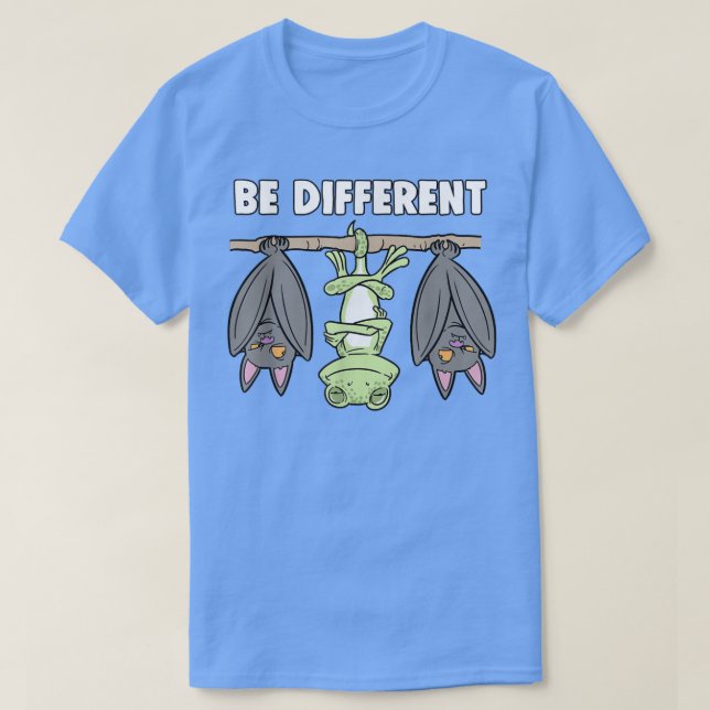 Chameleon Bat Fairytale Be Different  T-Shirt (Design Front)