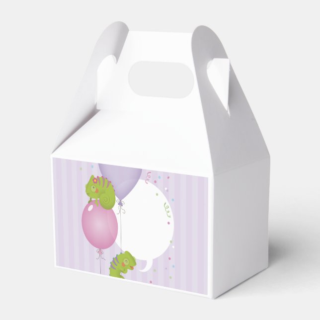 Chameleon birthday favour box (Front Side)