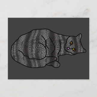 Chameleon Cat Postcard