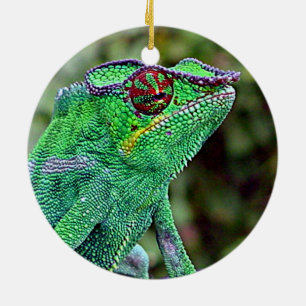Chameleon Ceramic Tree Decoration