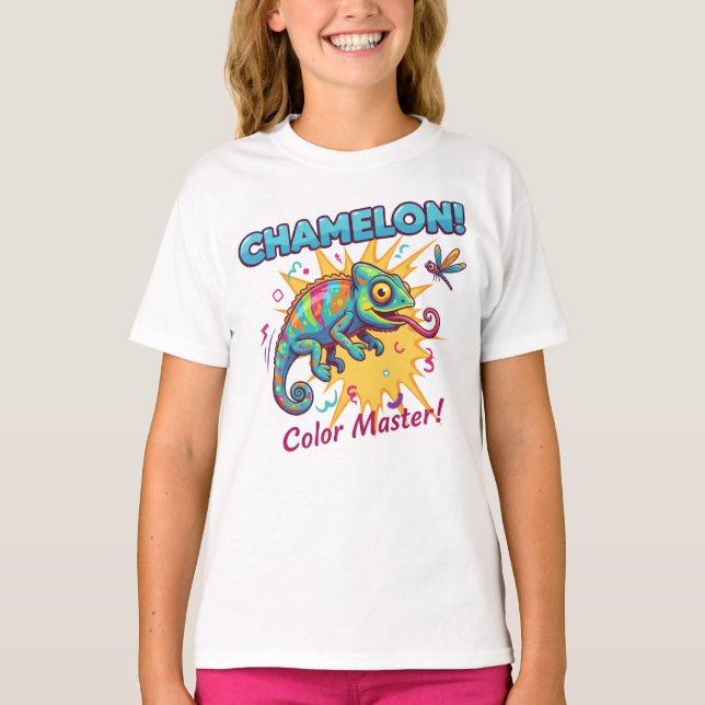 CHAMELEON! Color Master Kids T-Shirt (Front)