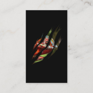 Chameleon Colourful Skin Lizard Business Card