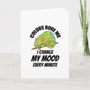 Chameleon - Colours Are Boring Card