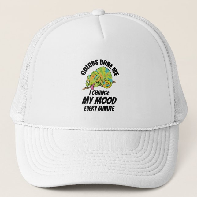 Chameleon - Colours Are Boring Trucker Hat (Front)
