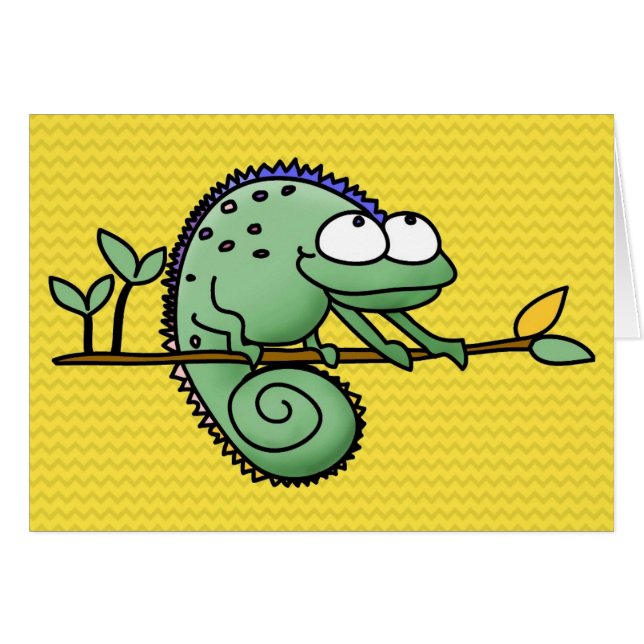 Chameleon Cute Funny  (Front Horizontal)