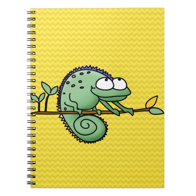 Chameleon Cute Funny  Notebook (Front)