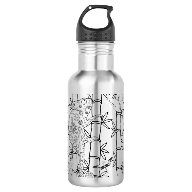 Chameleon Doodle 710 Ml Water Bottle (Front)