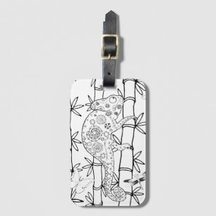 Chameleon Doodle Luggage Tag