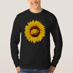 Chameleon For Women Men Lizard Animal Sunflower T-Shirt