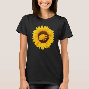 Chameleon For Women Men Lizard Animal Sunflower T-Shirt