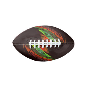 Chameleon Fractal Abstract Art in Vibrant Motion Football