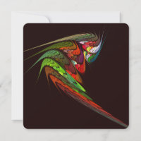 Chameleon Fractal Abstract Art in Vibrant Motion